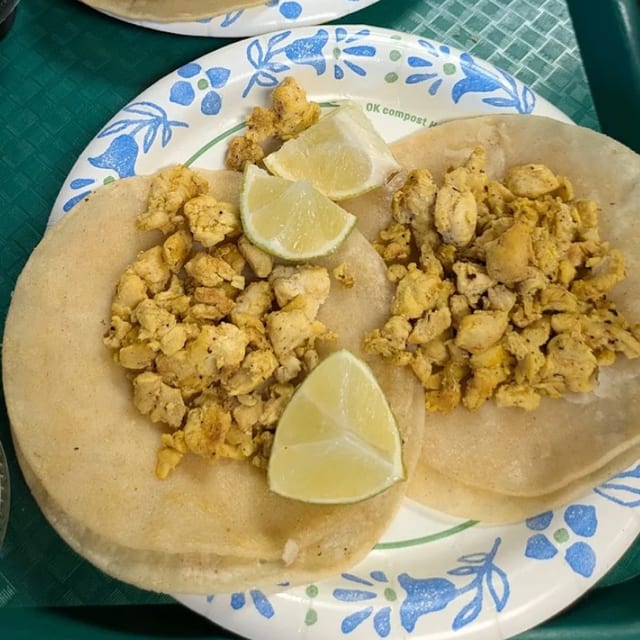 3 Chicken Tacos.